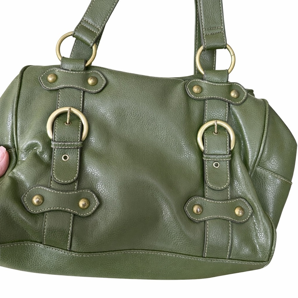 Olive Green Leather Handbag